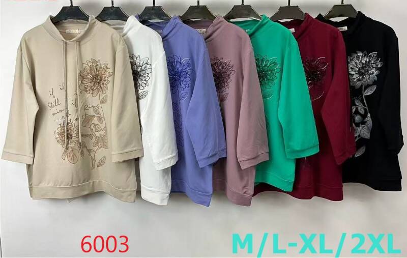 Bluzki damskie Roz M/L-XL-2XL, Mix Kolor Paczka 12 szt
